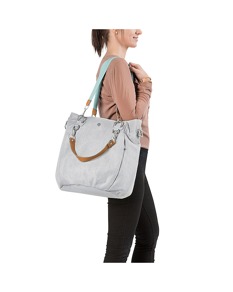 light grey changing bag